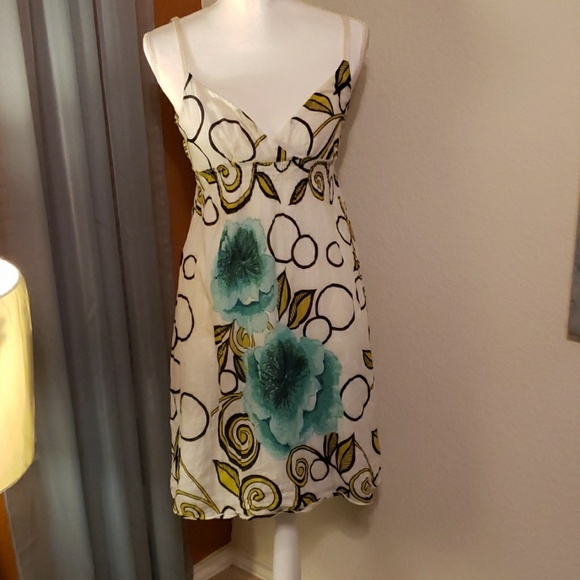 Kohl's | Dresses | Kohls Dress Modern Pattern Turquoise Flowers | Poshmark